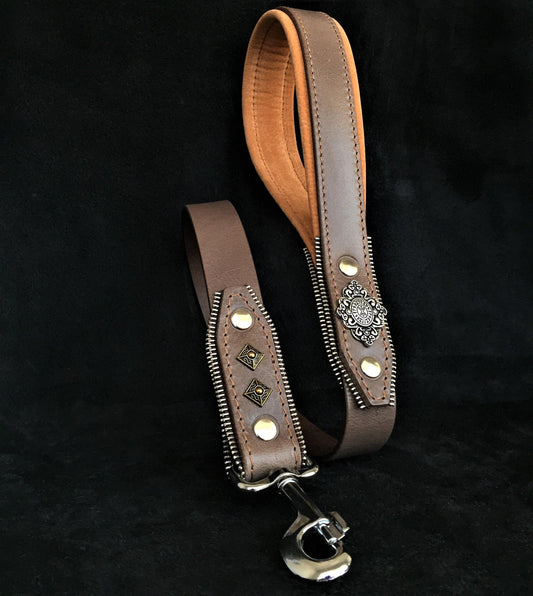 The ''Aztec'' leash GREY - Tampa Home & Garden Store