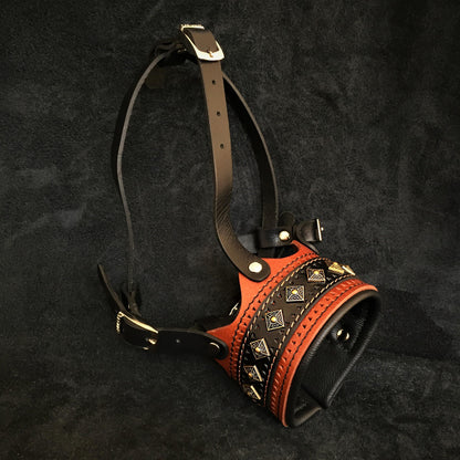 The "Balteus" leather muzzle BROWN - Tampa Home & Garden Store