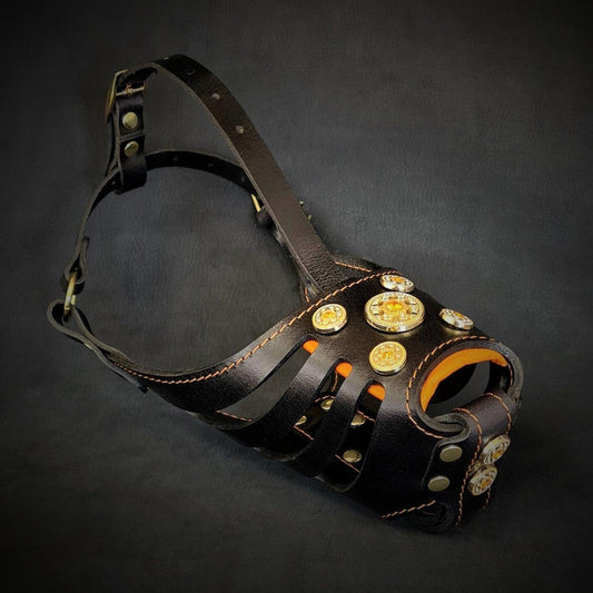The ''Bijou'' Basket Muzzle Black & Orange - Tampa Home & Garden Store