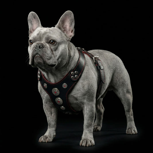The ''Bijou'' harness Black & Red Small to Medium Size - Tampa Home & Garden Store