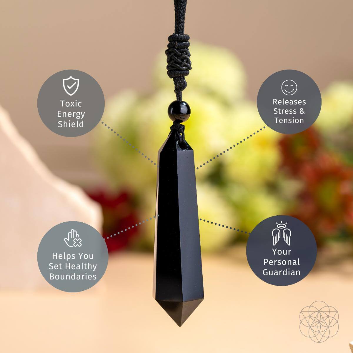 The Black Obsidian Talisman of Protection - Tampa Home & Garden Store