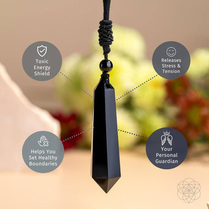 The Black Obsidian Talisman of Protection - Tampa Home & Garden Store