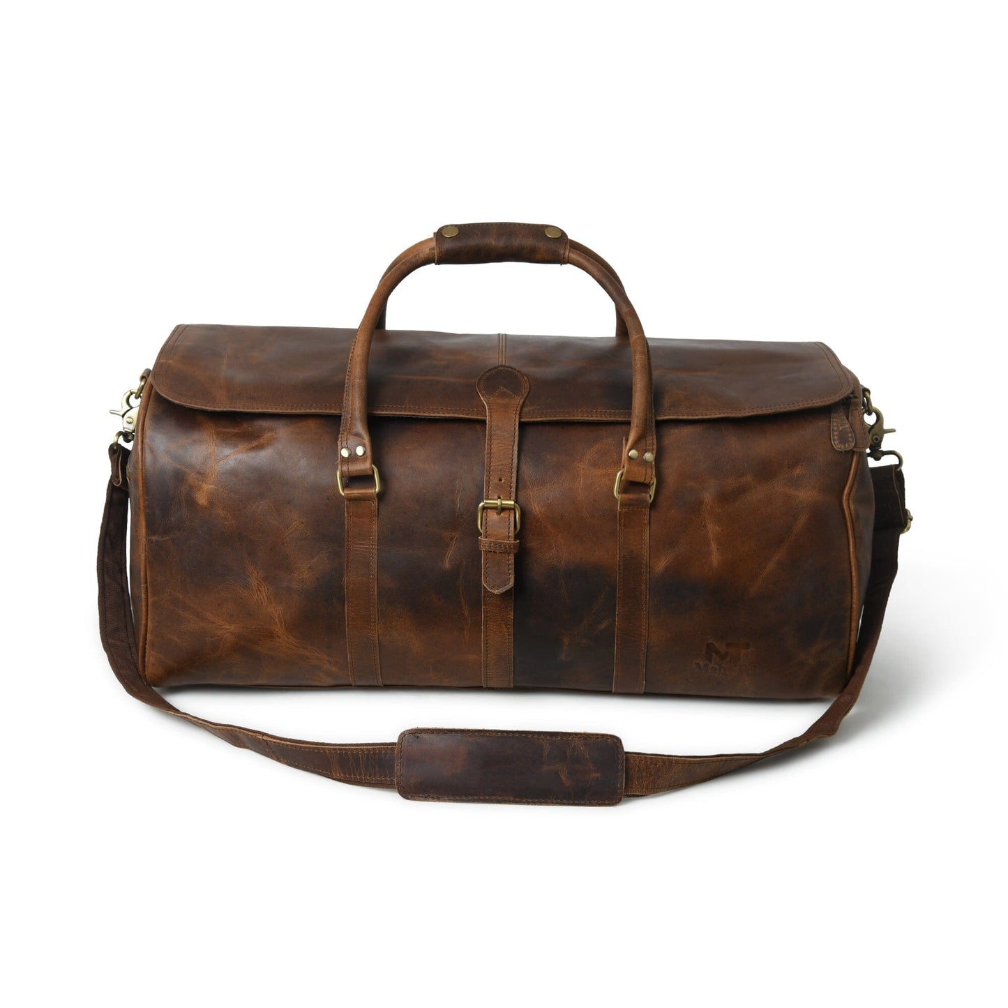 The Bolton Flap Duffel- Brown - Tampa Home & Garden Store