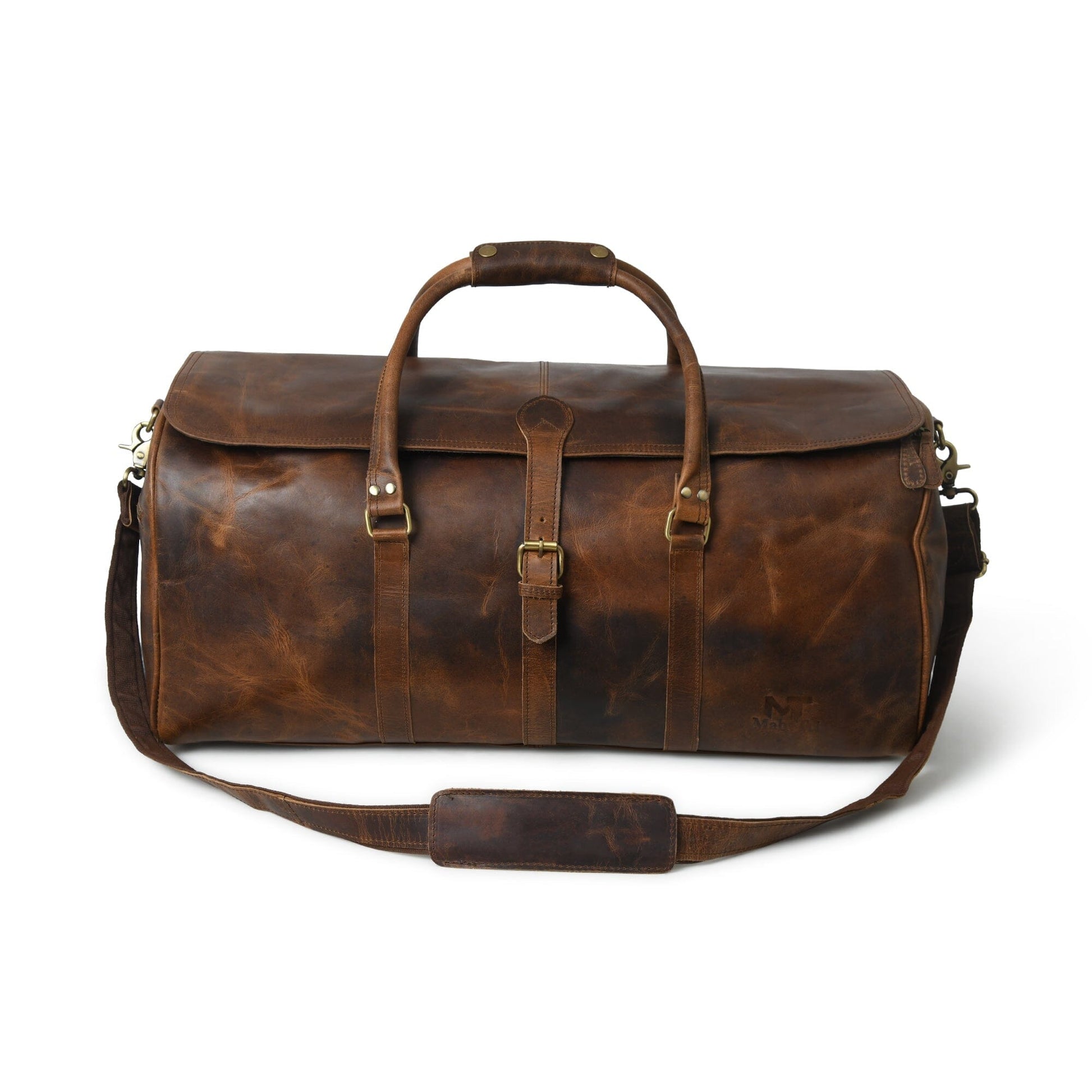 The Bolton Flap Duffel- Brown - Tampa Home & Garden Store