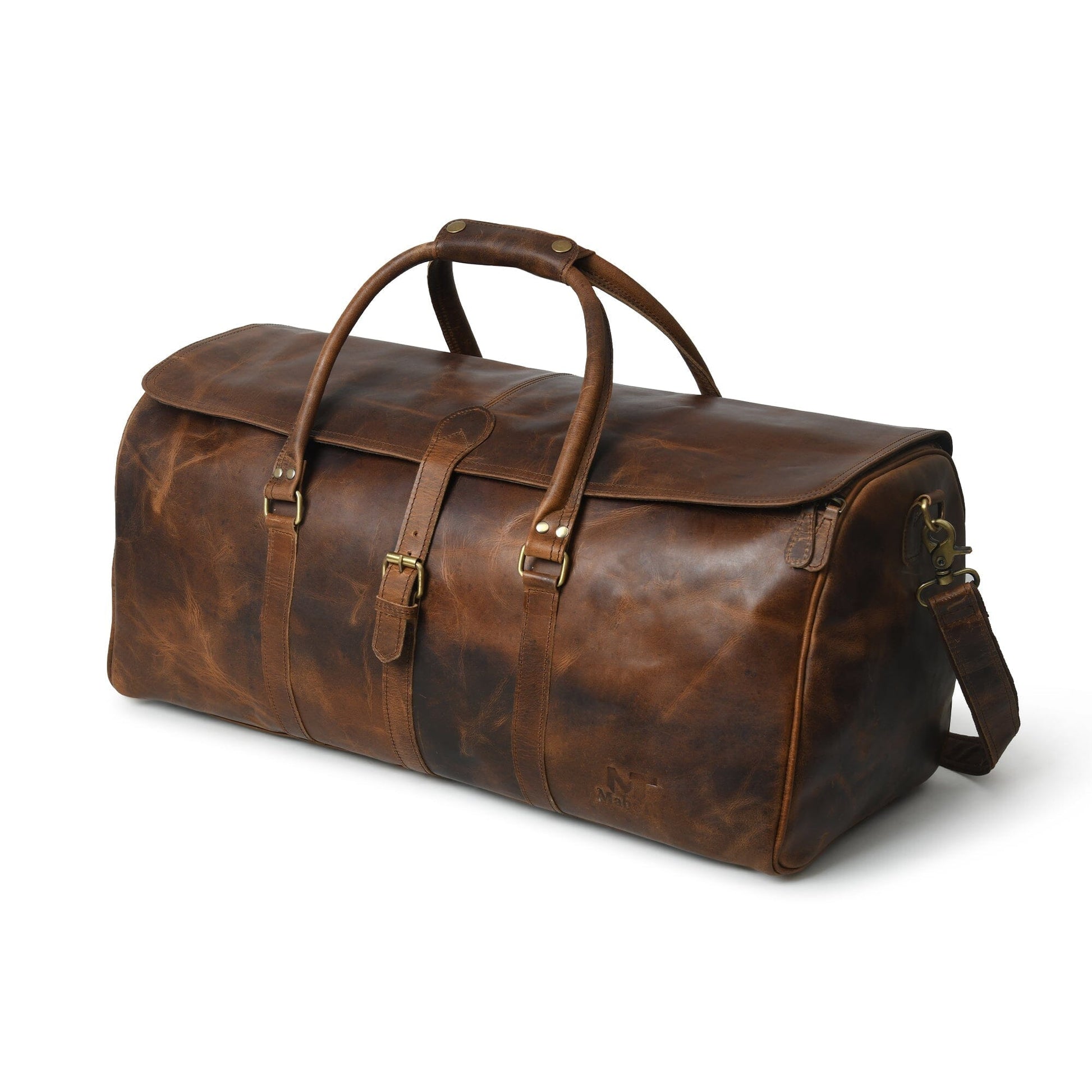 The Bolton Flap Duffel- Brown - Tampa Home & Garden Store
