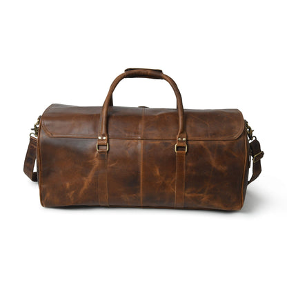 The Bolton Flap Duffel- Brown - Tampa Home & Garden Store