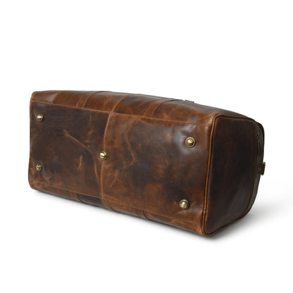 The Bolton Flap Duffel- Brown - Tampa Home & Garden Store