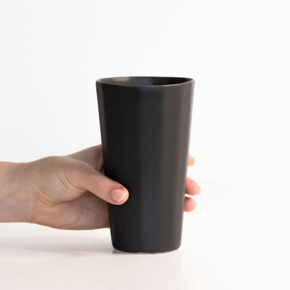 Handmade Porcelain Pint Cup Modern Ceramic Vessel