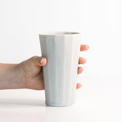 Handmade Porcelain Pint Cup Modern Ceramic Vessel