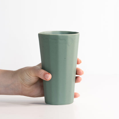 Handmade Porcelain Pint Cup Modern Ceramic Vessel