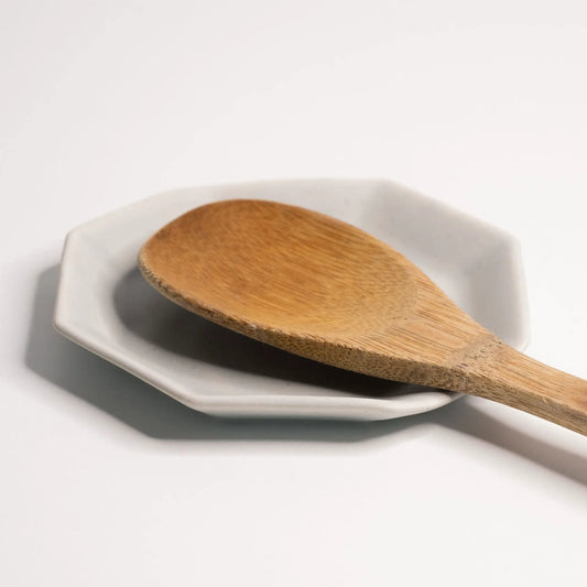 Handmade porcelain spoon rest Ember Collective white ceramic on Tampa Home & Garden Store
