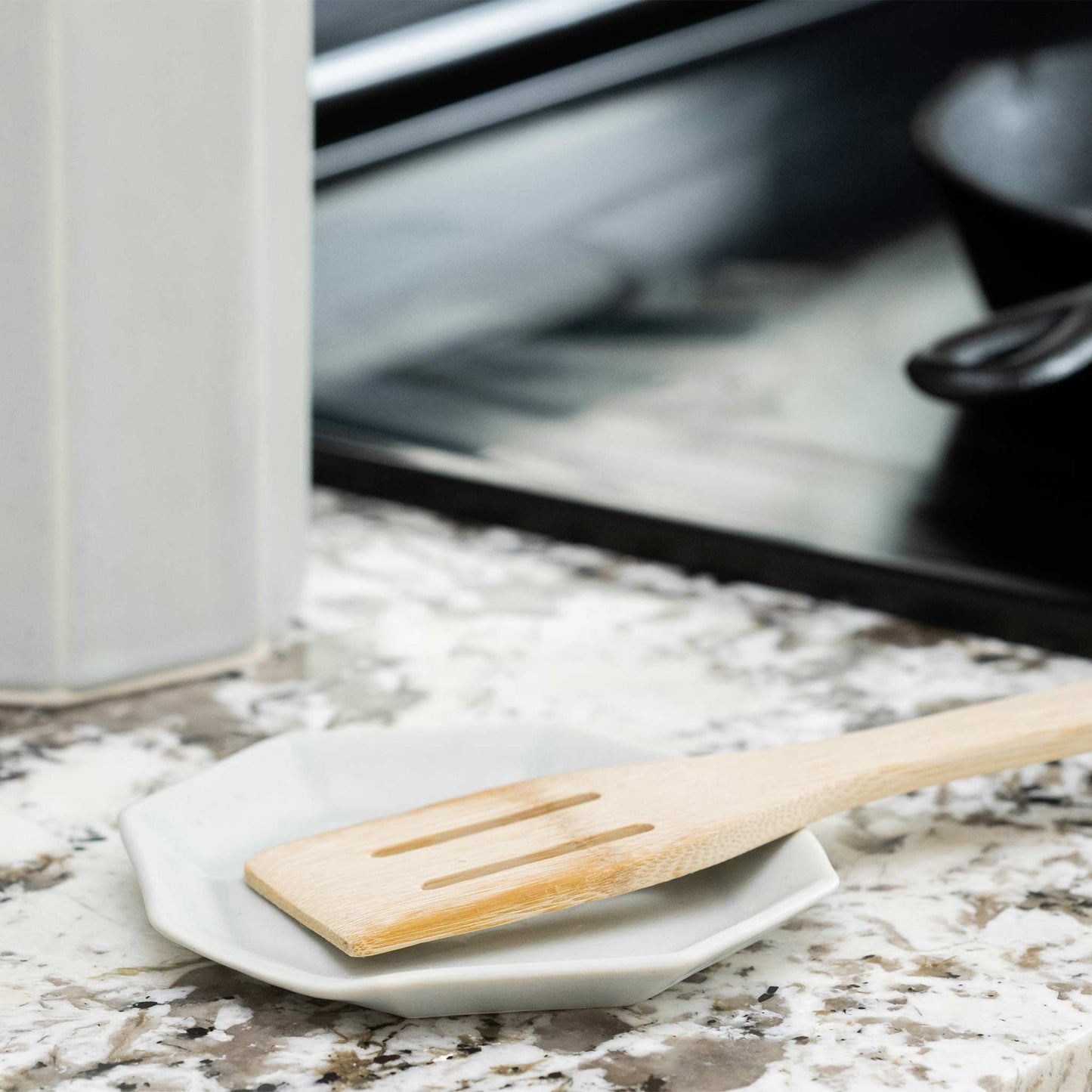 Handmade Porcelain Spoon Rest for Kitchen Counter