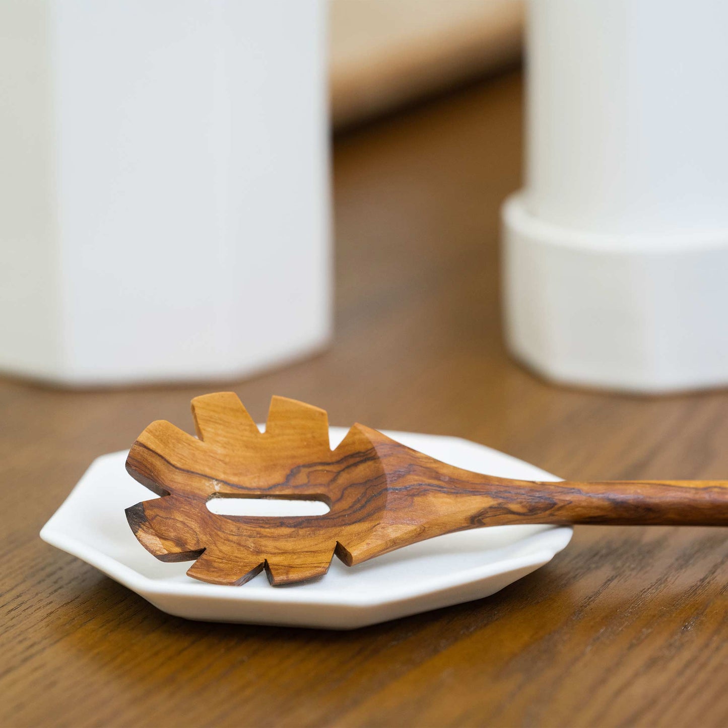 Handmade Porcelain Spoon Rest for Kitchen Counter