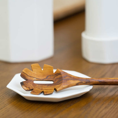 Handmade Porcelain Spoon Rest for Kitchen Counter