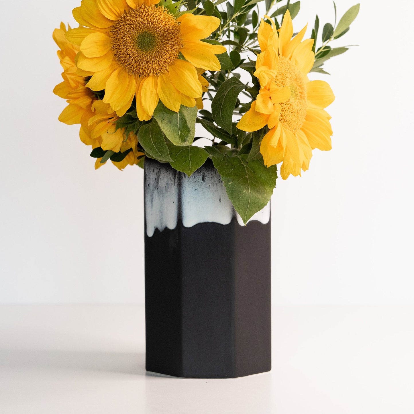 Handmade Porcelain Octagonal Bouquet Vase