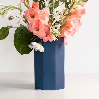 Handmade Porcelain Octagonal Bouquet Vase