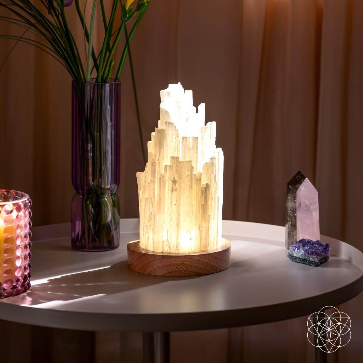 The Cleanse-All Selenite Lamp - 2 Pounds of Healing Power - Tampa Home & Garden Store