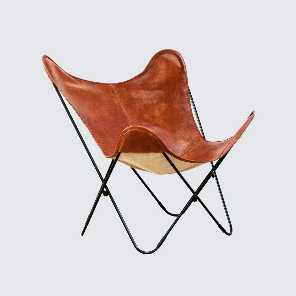 The Cognac Vintage Butterfly Chair - Tampa Home & Garden Store