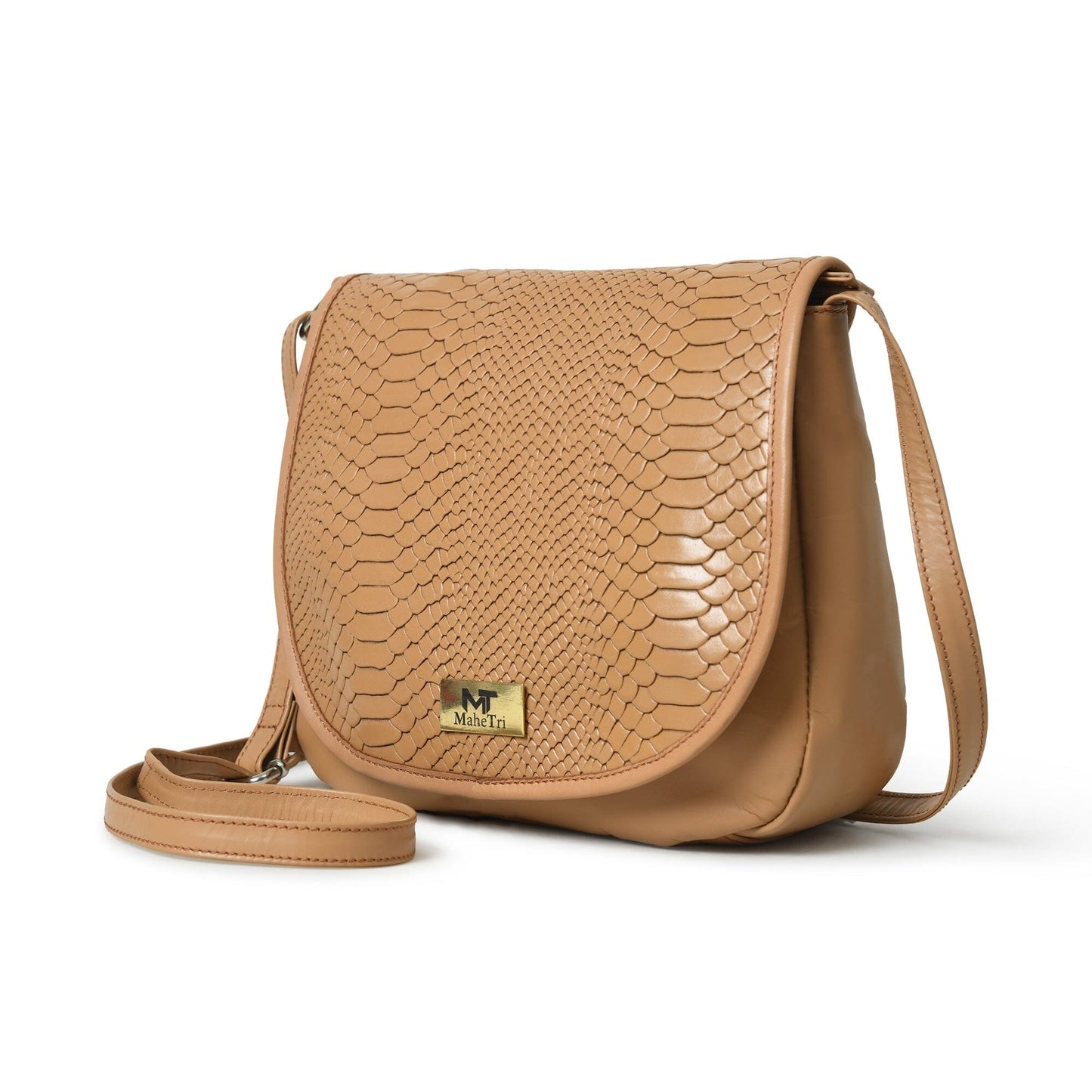 The Croco Satchel- Beige - Tampa Home & Garden Store