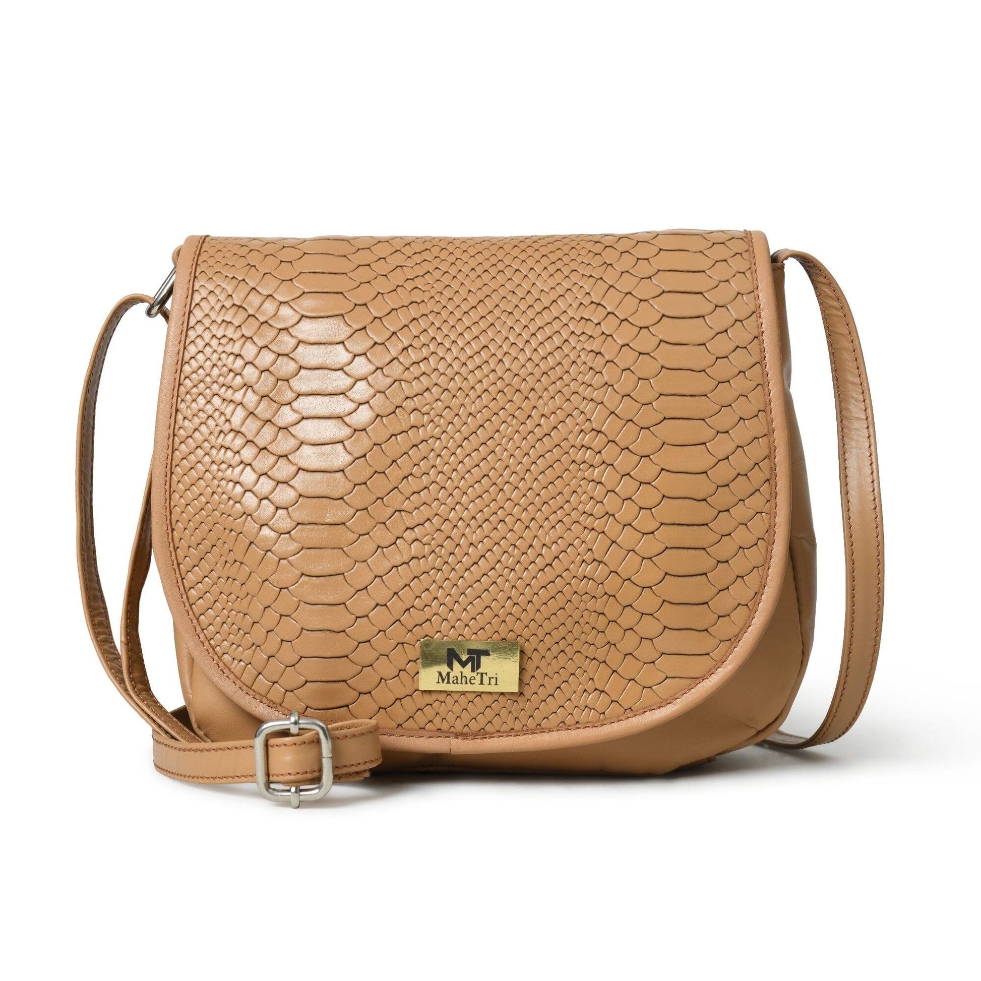 The Croco Satchel- Beige - Tampa Home & Garden Store