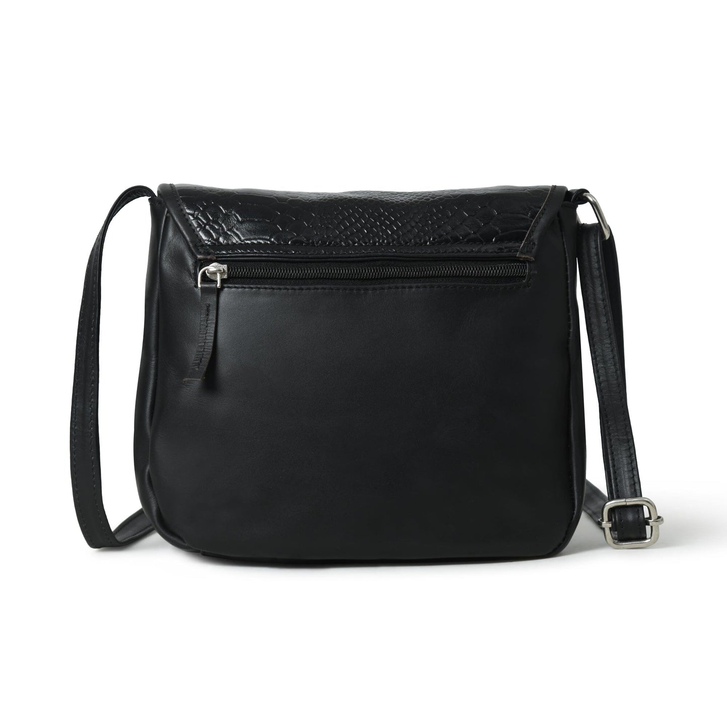 The Croco Satchel- Black - Tampa Home & Garden Store