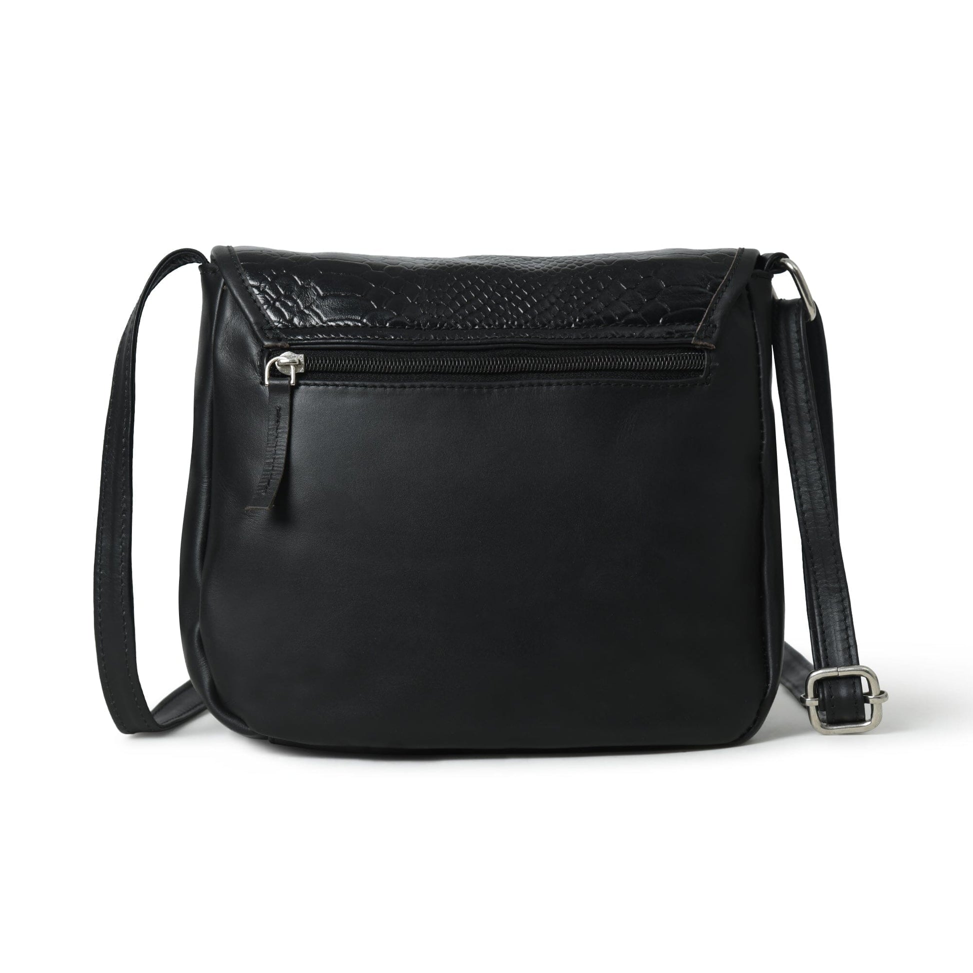 The Croco Satchel- Black - Tampa Home & Garden Store