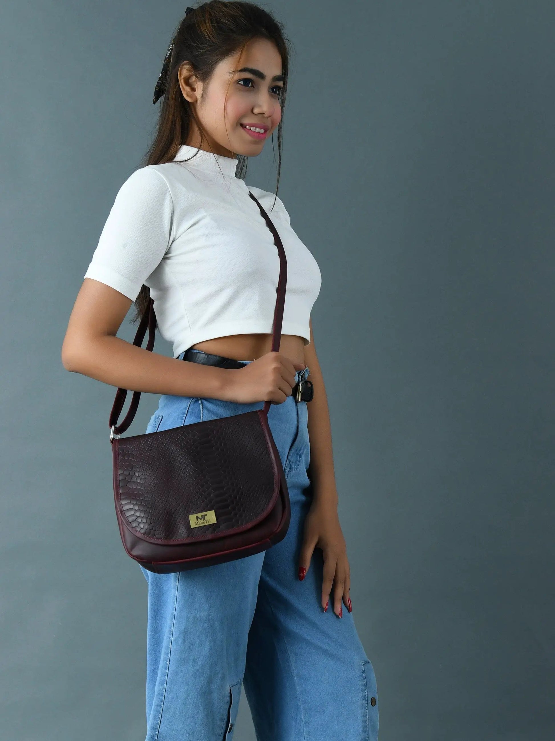 The Croco Satchel- Cherry Red - Tampa Home & Garden Store