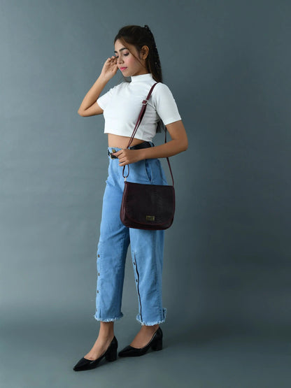 The Croco Satchel- Cherry Red - Tampa Home & Garden Store