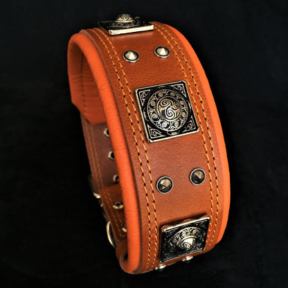 The "Eros" collar 2.5 inch wide Brown - Tampa Home & Garden Store