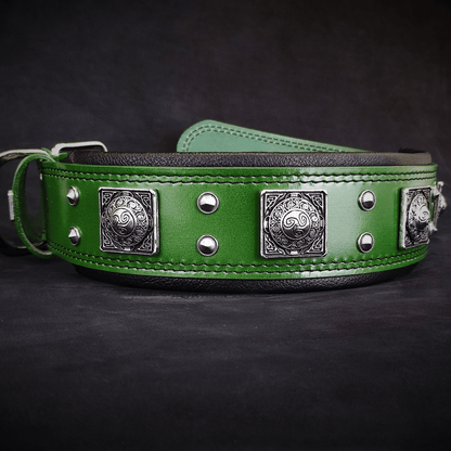 The "Eros" collar 2.5 inch wide Green - Tampa Home & Garden Store