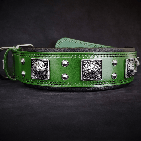 The "Eros" collar 2.5 inch wide Green - Tampa Home & Garden Store