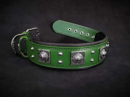 The "Eros" collar 2.5 inch wide Green - Tampa Home & Garden Store