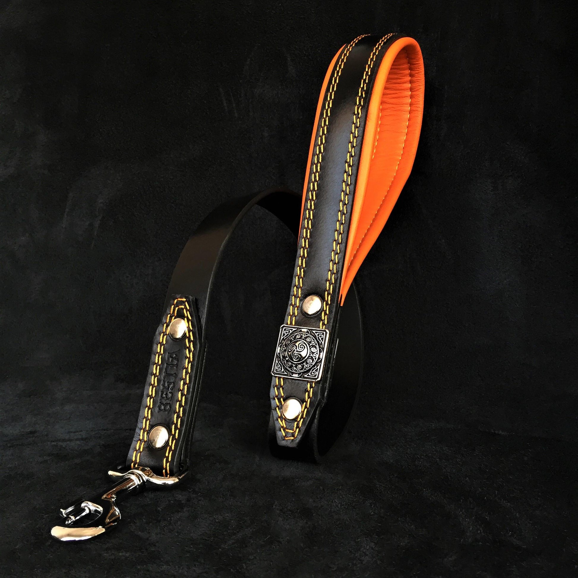 The "Eros" harness Black & Orange - Tampa Home & Garden Store