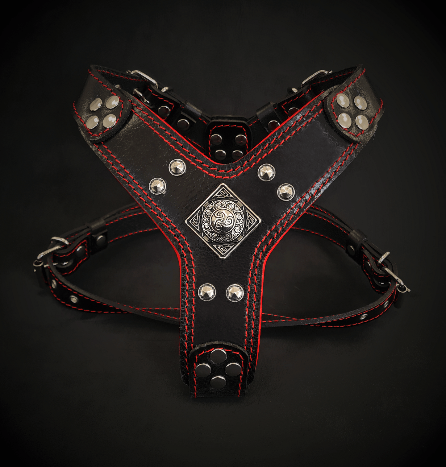 The ''Eros'' harness Black & Red Small to Medium Size - Tampa Home & Garden Store