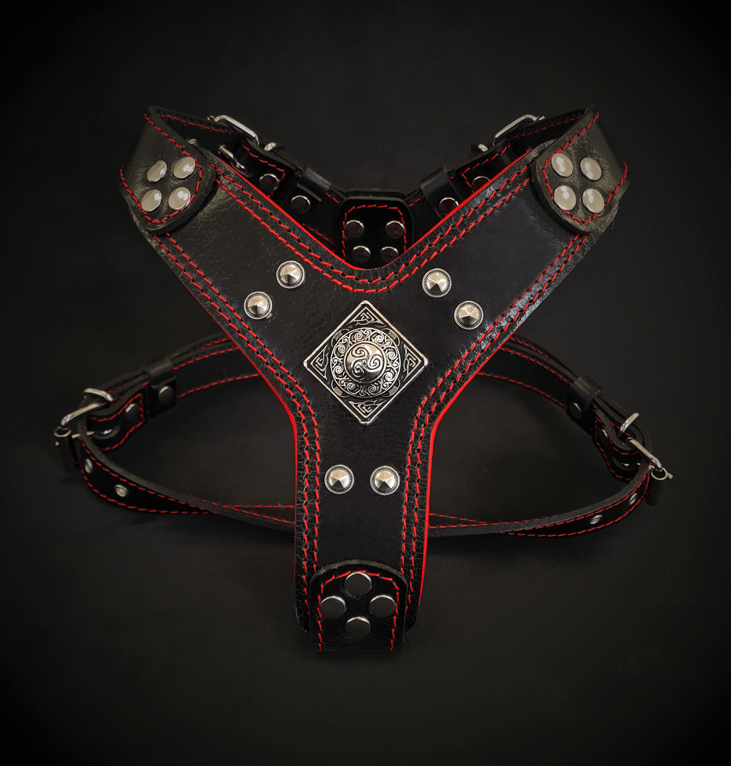 The ''Eros'' harness Black & Red Small to Medium Size - Tampa Home & Garden Store