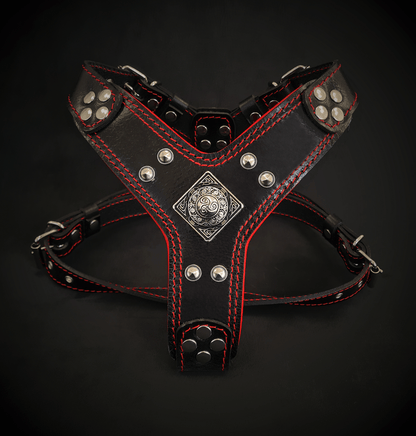 The ''Eros'' harness Black & Red Small to Medium Size - Tampa Home & Garden Store