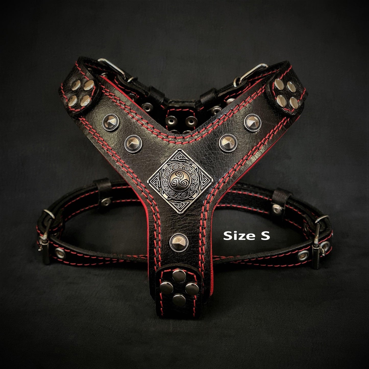 The ''Eros'' harness Black & Red Small to Medium Size - Tampa Home & Garden Store