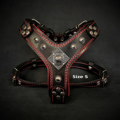 The ''Eros'' harness Black & Red Small to Medium Size - Tampa Home & Garden Store