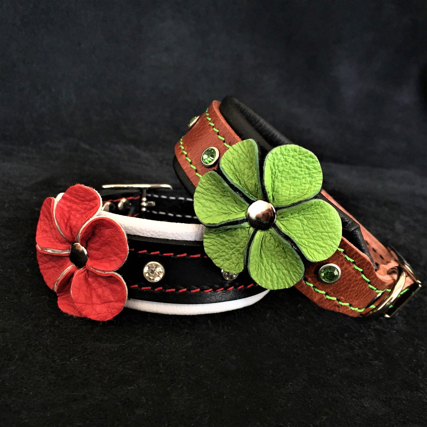 The "Flower" handmade puppy collar - Tampa Home & Garden Store