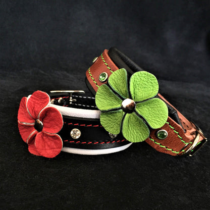 The "Flower" handmade puppy collar - Tampa Home & Garden Store