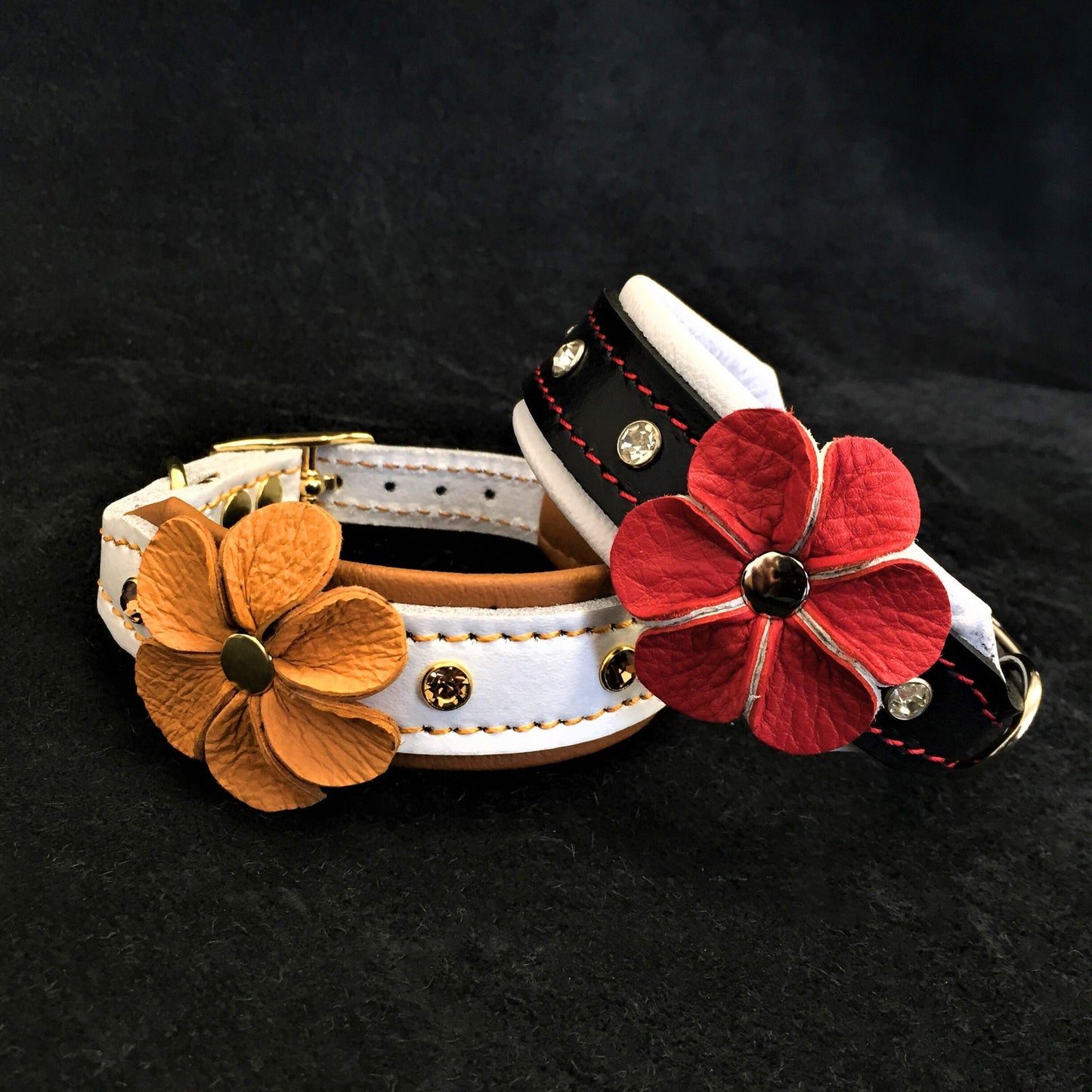 The "Flower" handmade puppy collar - Tampa Home & Garden Store