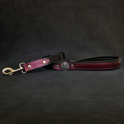 The "Hektor" Burgundy dog leash-LIMITED - Tampa Home & Garden Store
