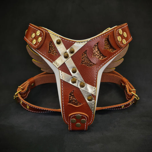 The "Hermes" leather harness - Small to Medium Size - Tampa Home & Garden Store