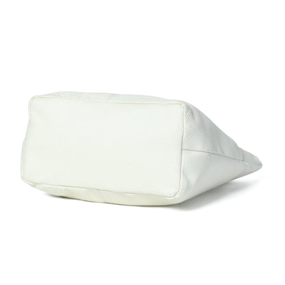 The Ivory Leather Tote - Tampa Home & Garden Store