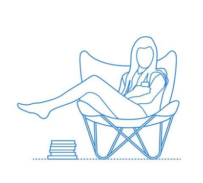 The Jet Black Butterfly Chair - Tampa Home & Garden Store