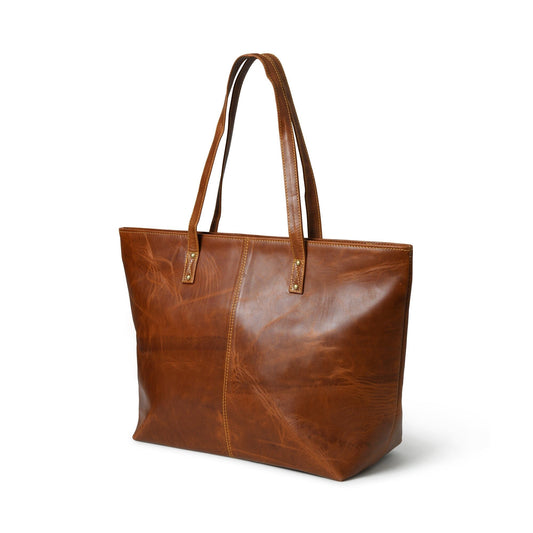 The Kim Tote Bag- Cocoa Brown - Tampa Home & Garden Store