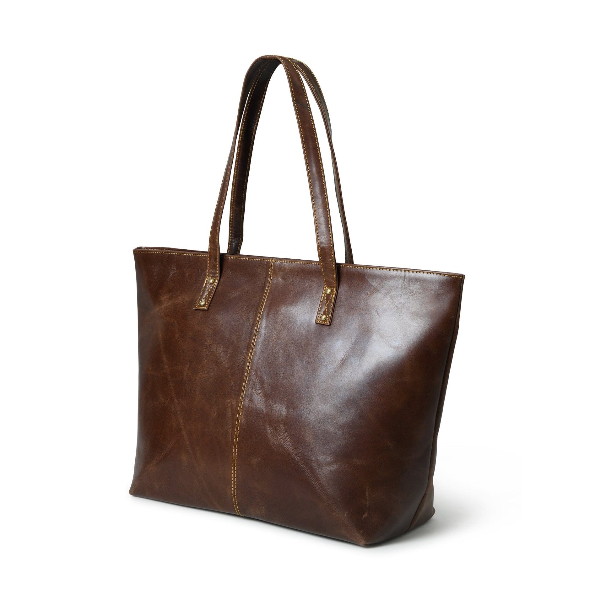 The Kim Tote Bag- Dark Brown - Tampa Home & Garden Store