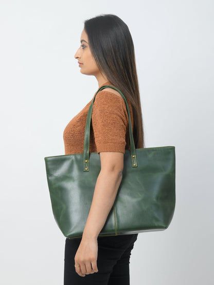 The Kim Tote Bag - Green - Tampa Home & Garden Store