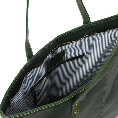 The Kim Tote Bag - Green - Tampa Home & Garden Store