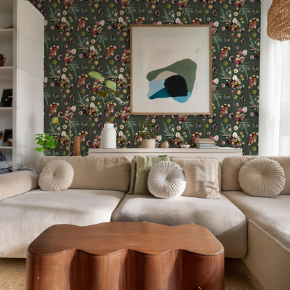 The Little Branch Wallpaper, green - Tampa Home & Garden Store